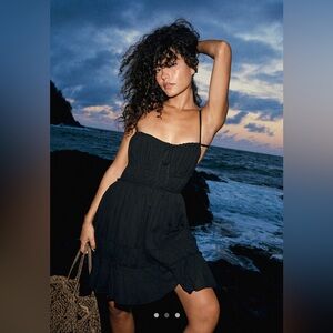 Free People Taking Sides Mini Dress